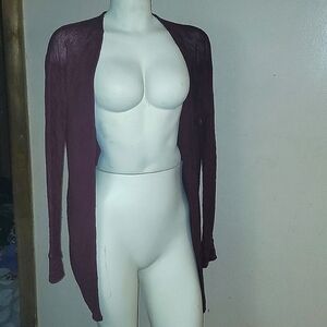 SM American eagle maroon draping cardigan
